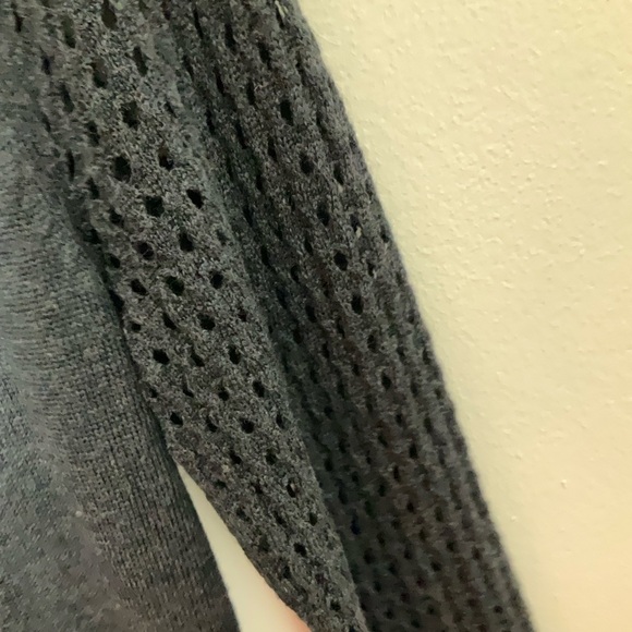 Cynthia Rowley Sweater Dress | 100% Merino Wool | Knot | Gray | Small - Picture 7 of 9